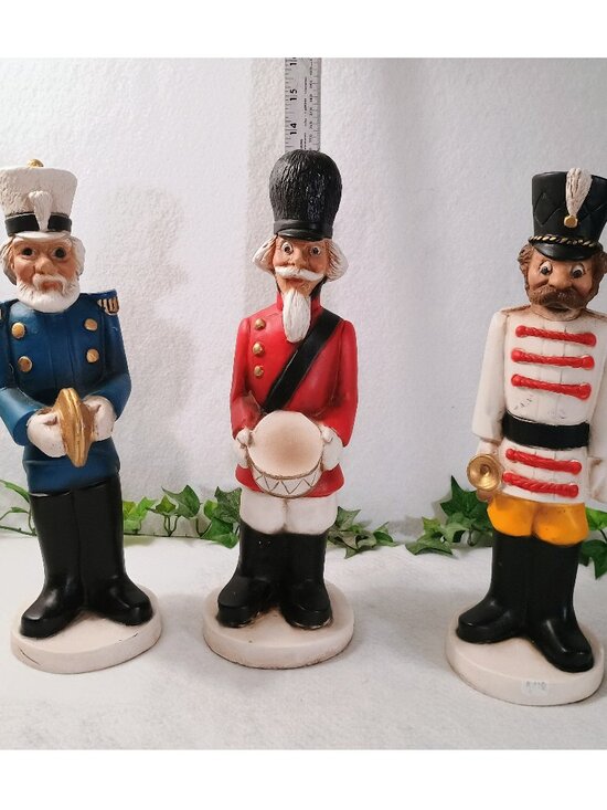VGUC: Vintage Universal Statuary Christmas Band Set Cymbals, Drummer & Trumpet - Picture 1 of 6